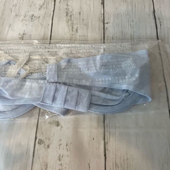 Aerie Smoothez 34C Green Mesh Unlined Balconette Full Coverage Underwire Bra - Picture 5 of 15